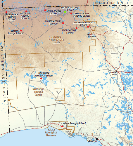 APY Lands Map